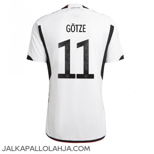 Saksa Mario Gotze #11 Kopio Koti Pelipaita MM-kisat 2022 Lyhyet Hihat